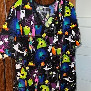 Disney Nightmare Before Christmas scrub top